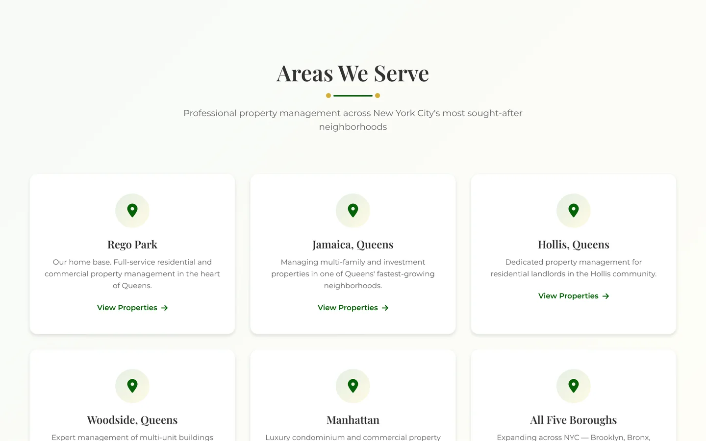 Century One Management — Areas served