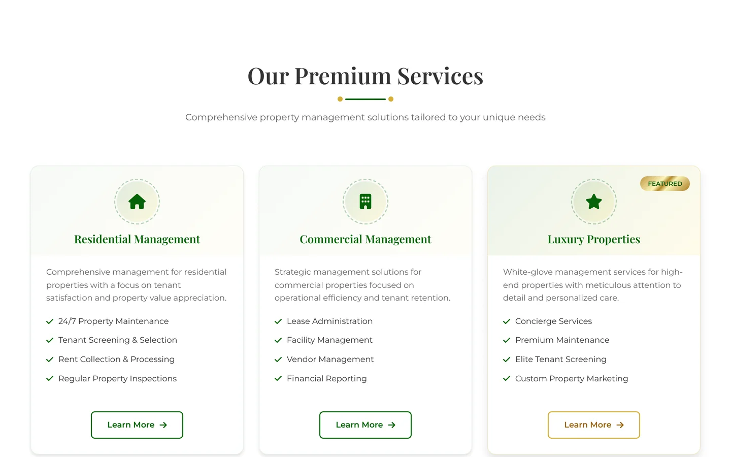 Century One Management — Residential, commercial and luxury management