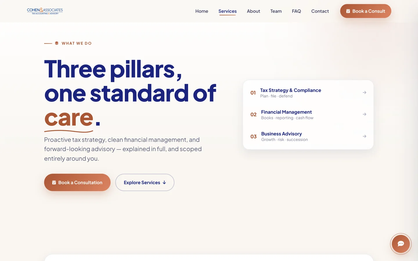 Cohen & Associates — The services page