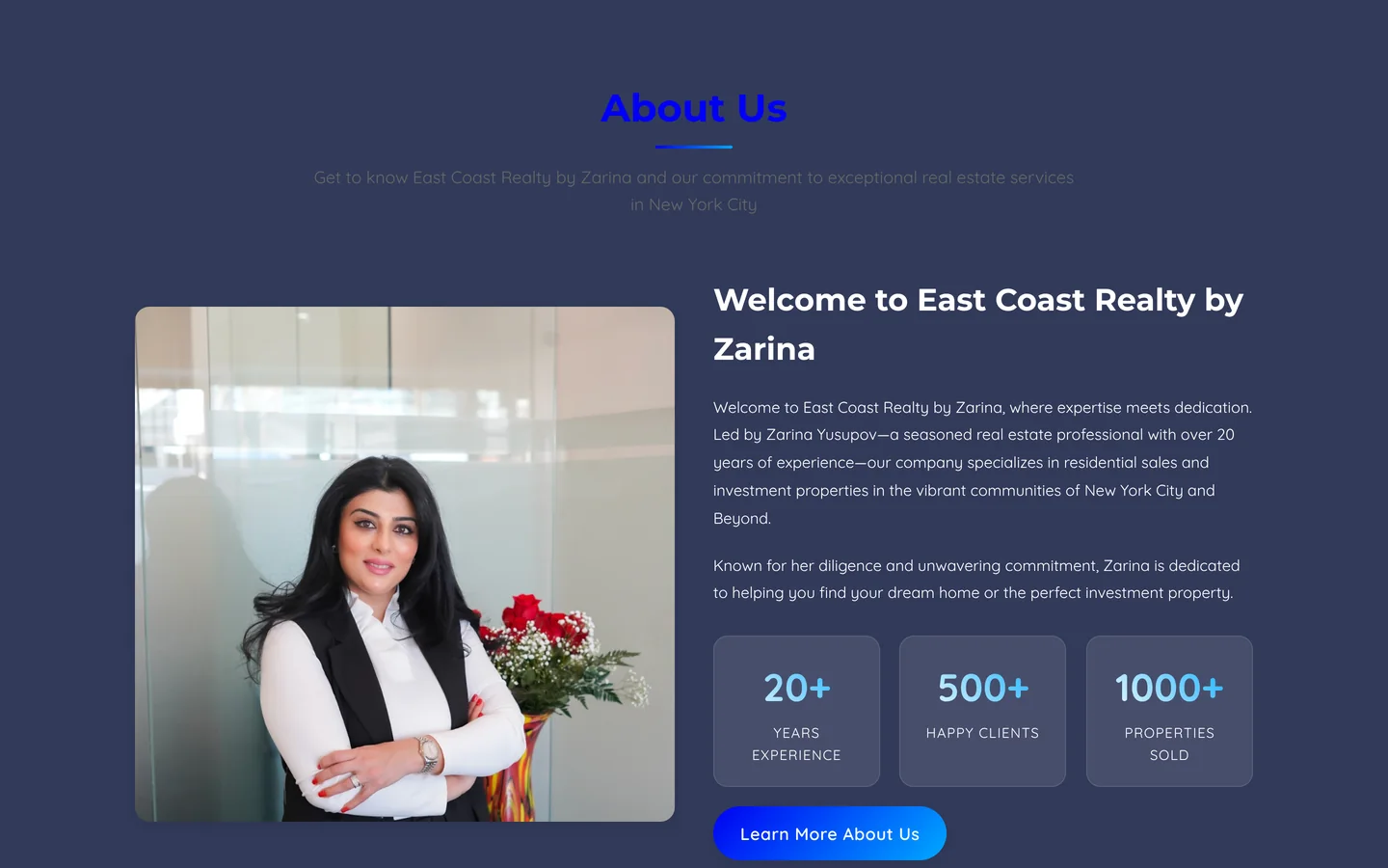 East Coast Realty by Zarina — Meet Zarina