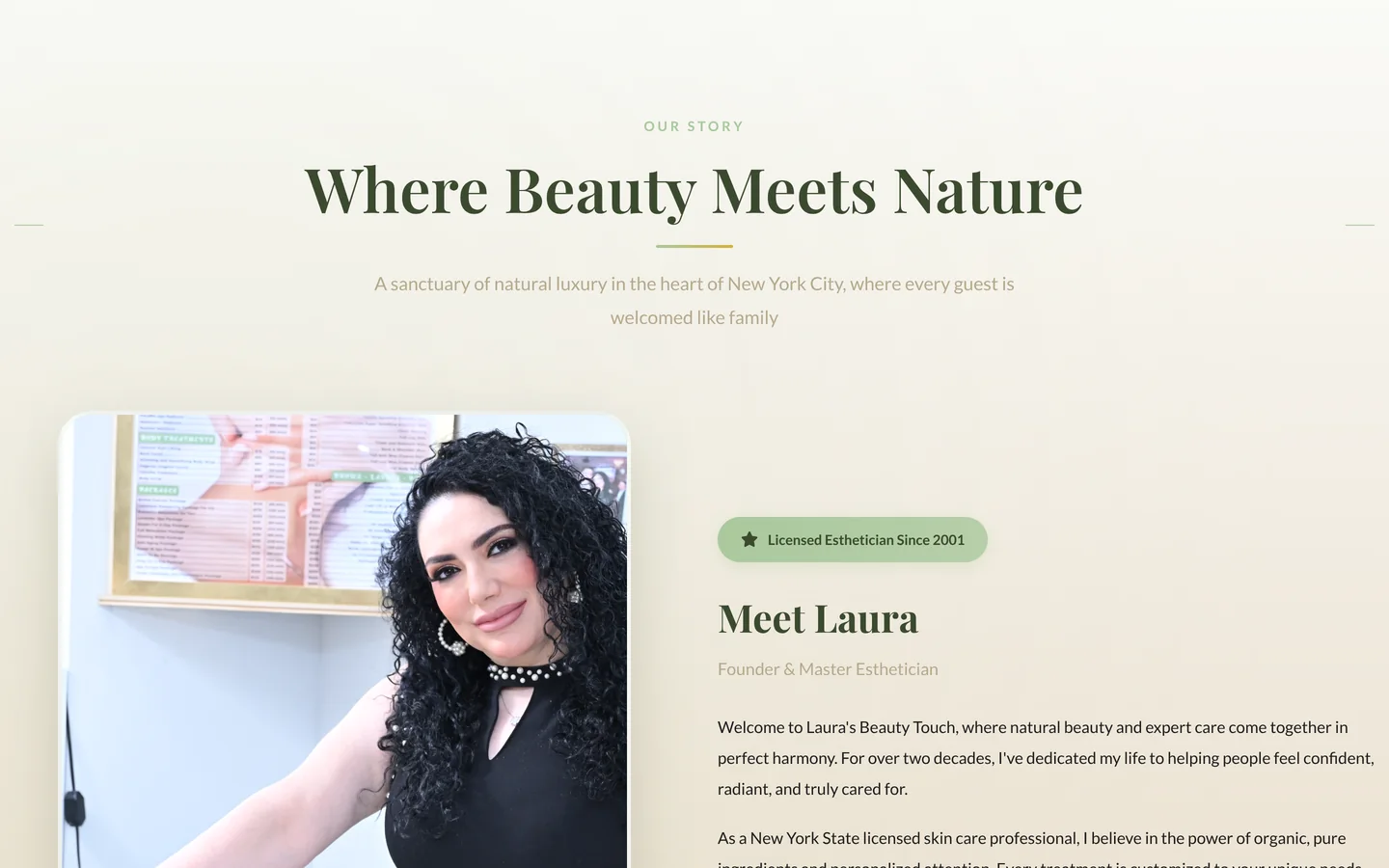 Laura's Beauty Touch — Meet Laura, the founder