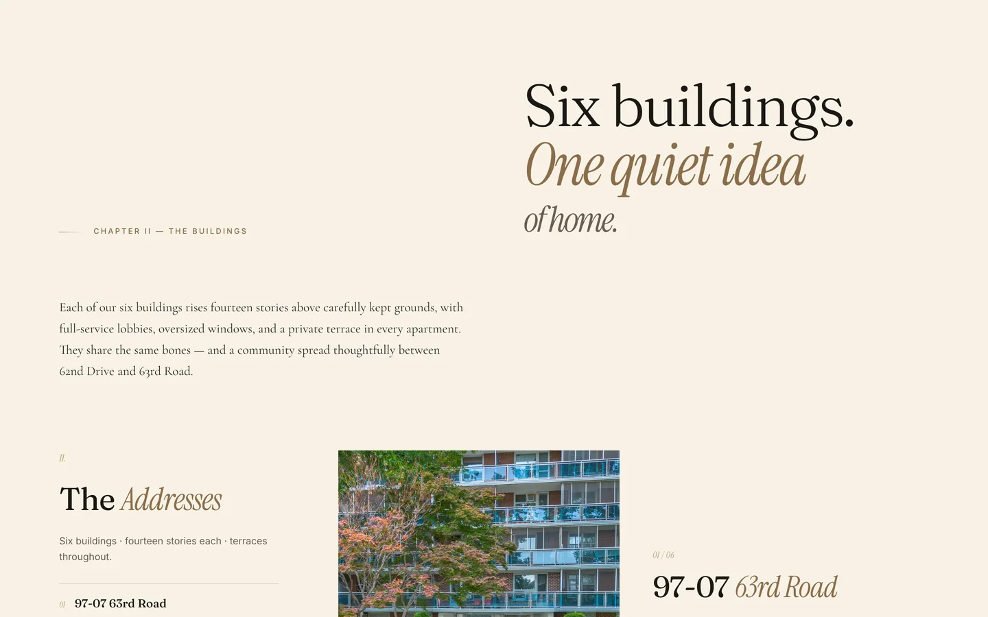 Park City 3 & 4 — Six buildings, one directory